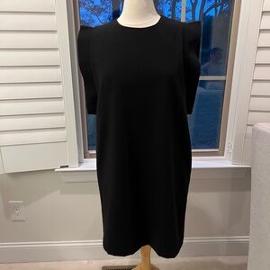 Womens Large Black Shift With Detailed Sleeves by THML